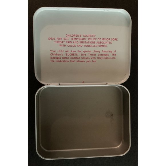 Vintage 1970's Children's Sucrets Tin Box - Empty - Picture 3 of 6